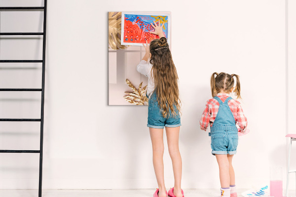 Magnetic dry erase board A stylish board for notes and photos