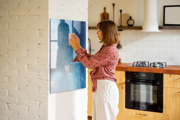 Dry erase board magnetic Magnetic board for photos and notes