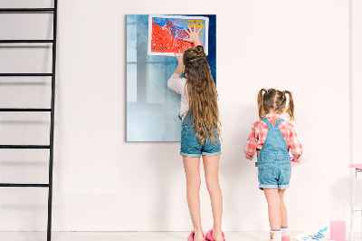 Dry erase board magnetic Magnetic board for photos and notes