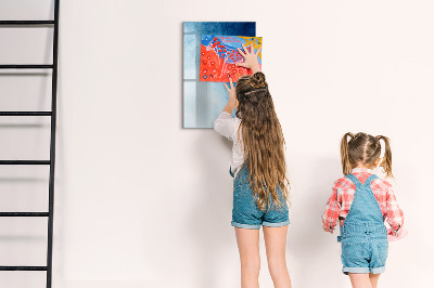 Dry erase board magnetic Magnetic board for photos and notes