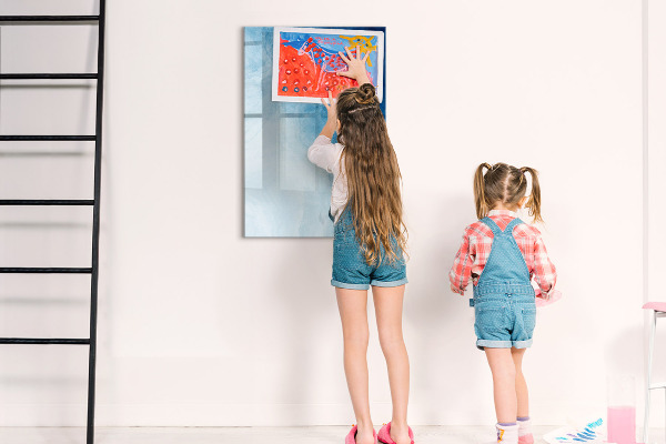 Dry erase board magnetic Magnetic board for photos and notes