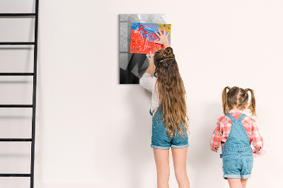 Dry erase board magnetic Modern photo display board