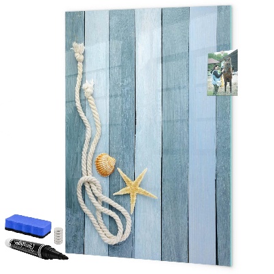 Magnetic dry erase board Souvenir photos of seaside memories