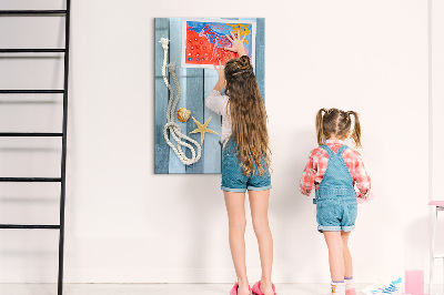 Magnetic dry erase board Souvenir photos of seaside memories