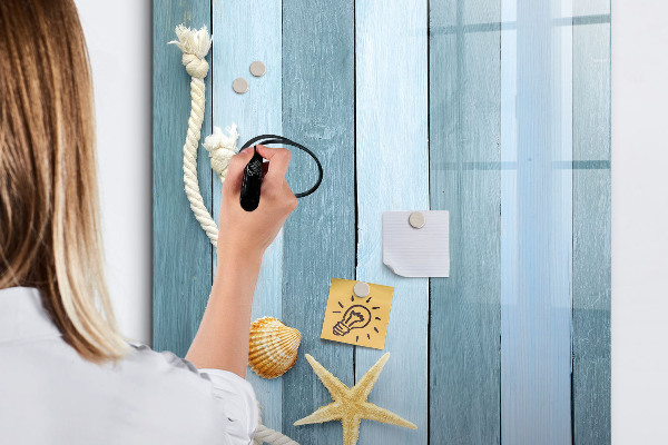 Magnetic dry erase board Souvenir photos of seaside memories