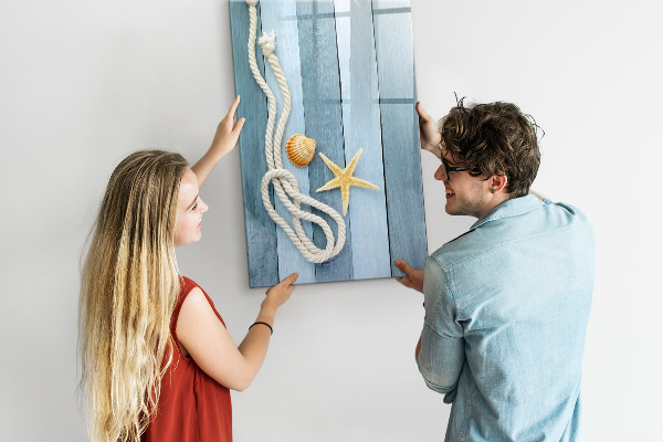 Magnetic dry erase board Souvenir photos of seaside memories