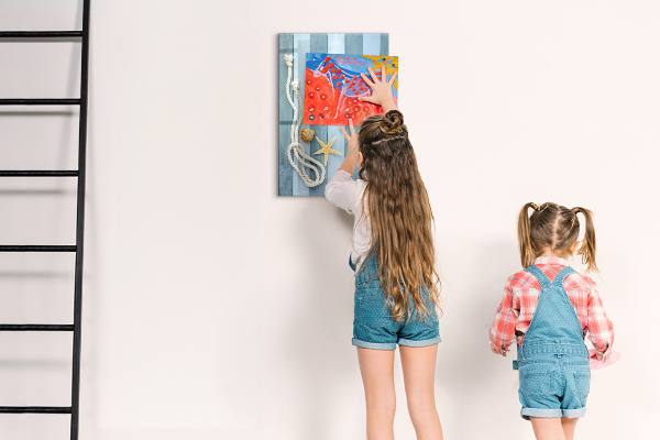 Magnetic dry erase board Souvenir photos of seaside memories