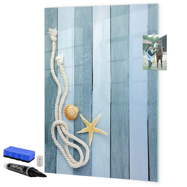 Magnetic dry erase board Souvenir photos of seaside memories