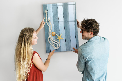 Magnetic dry erase board Souvenir photos of seaside memories
