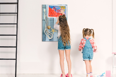Magnetic dry erase board Souvenir photos of seaside memories