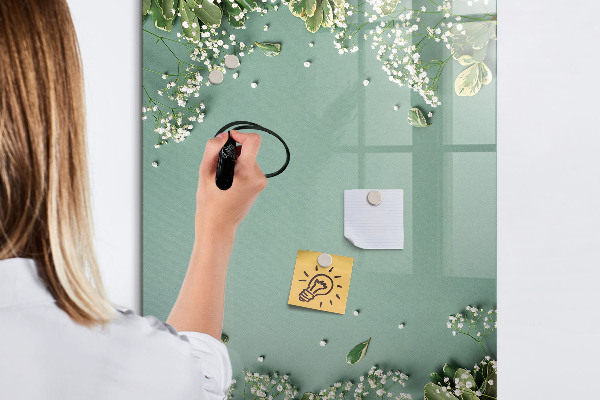 Dry erase board magnetic A creative place for memories and photos