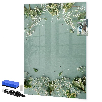 Dry erase board magnetic A creative place for memories and photos