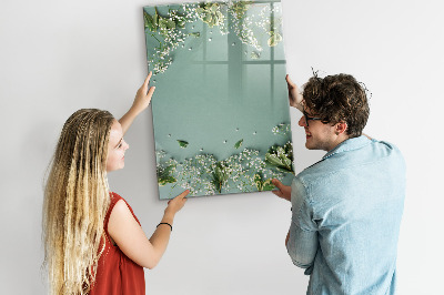 Dry erase board magnetic A creative place for memories and photos