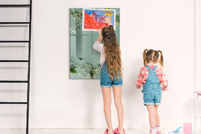 Dry erase board magnetic A creative place for memories and photos