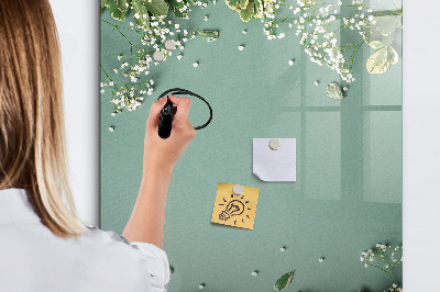 Dry erase board magnetic A creative place for memories and photos