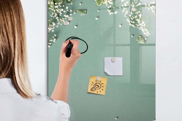 Dry erase board magnetic A creative place for memories and photos