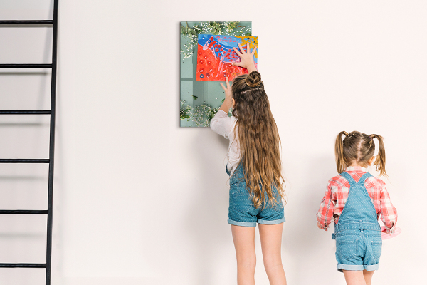 Dry erase board magnetic A creative place for memories and photos