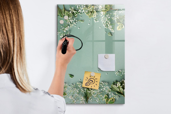Dry erase board magnetic A creative place for memories and photos