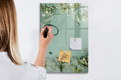 Dry erase board magnetic A creative place for memories and photos