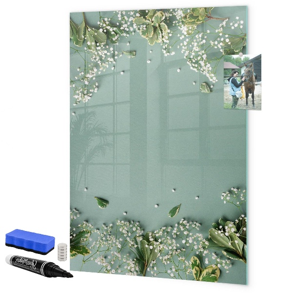 Dry erase board magnetic A creative place for memories and photos