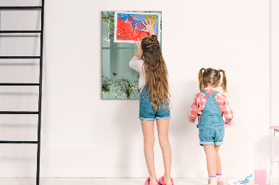 Dry erase board magnetic A creative place for memories and photos