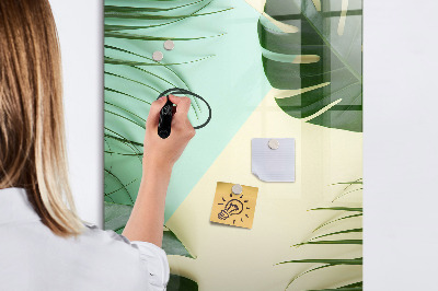 Magnetic dry erase board Green collage of memories with photos