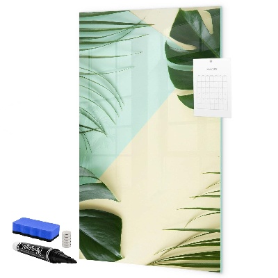 Magnetic dry erase board Green collage of memories with photos