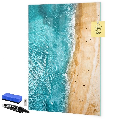 Dry erase board magnetic Reminders from a seaside holiday