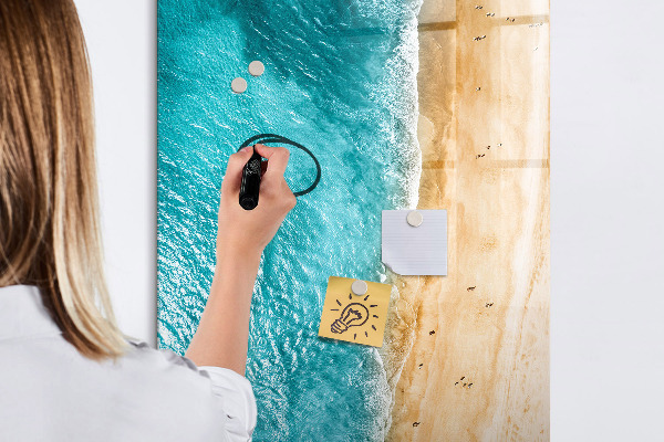 Dry erase board magnetic Reminders from a seaside holiday