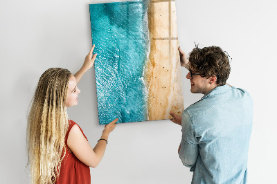 Dry erase board magnetic Reminders from a seaside holiday
