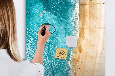 Dry erase board magnetic Reminders from a seaside holiday