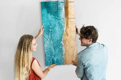 Dry erase board magnetic Reminders from a seaside holiday