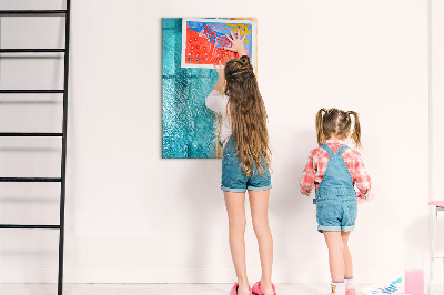 Dry erase board magnetic Reminders from a seaside holiday