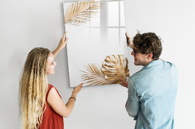 Magnetic dry erase board Stylish photo board with plants