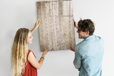Magnetic dry erase board Photo organizer on the wall