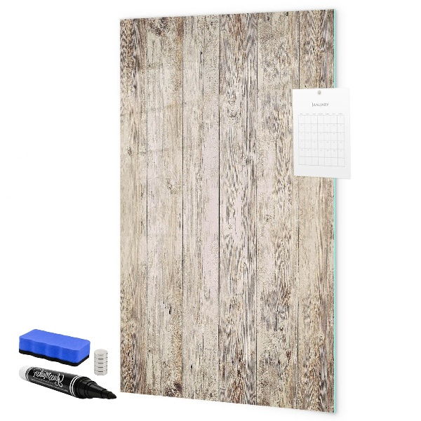Magnetic dry erase board Photo organizer on the wall