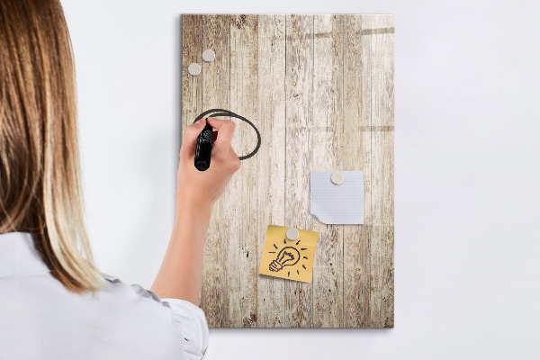 Magnetic dry erase board Photo organizer on the wall