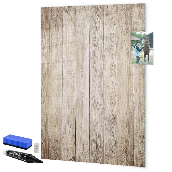 Magnetic dry erase board Photo organizer on the wall