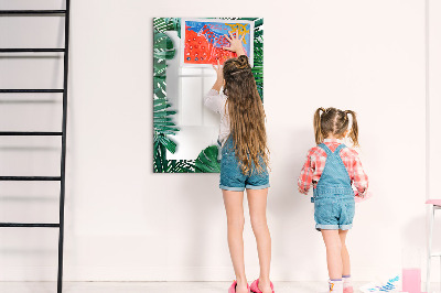 Dry erase board magnetic Green board for presenting photos