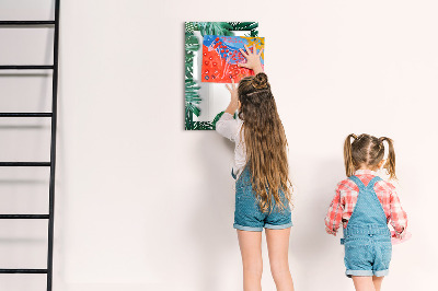 Dry erase board magnetic Green board for presenting photos