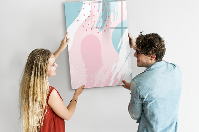 Magnetic dry erase board A colorful board for photos and notes
