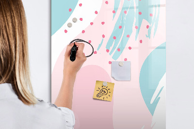 Magnetic dry erase board A colorful board for photos and notes
