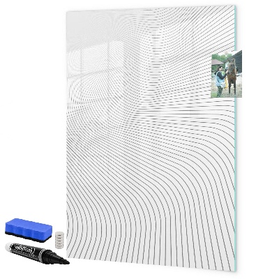 Dry erase board magnetic A mirror with a place for photos