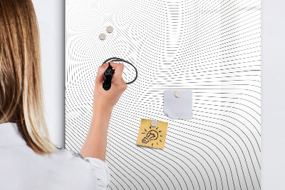 Dry erase board magnetic A mirror with a place for photos