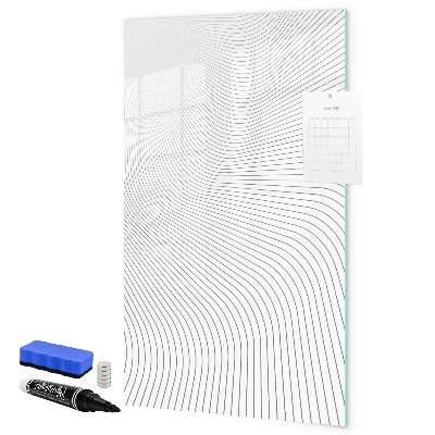 Dry erase board magnetic A mirror with a place for photos