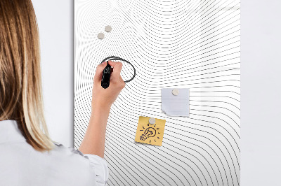 Dry erase board magnetic A mirror with a place for photos