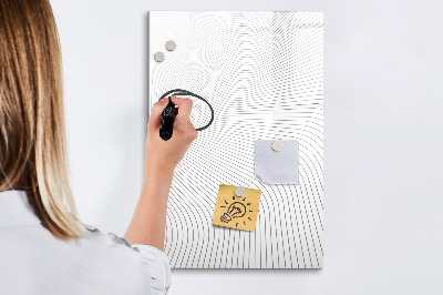 Dry erase board magnetic A mirror with a place for photos