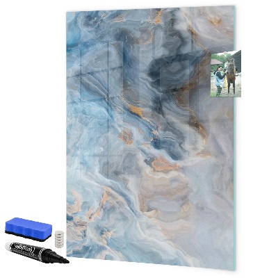 Dry erase board magnetic Modern board for notes and photos