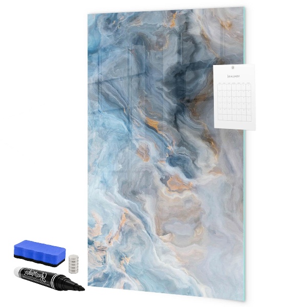 Dry erase board magnetic Modern board for notes and photos
