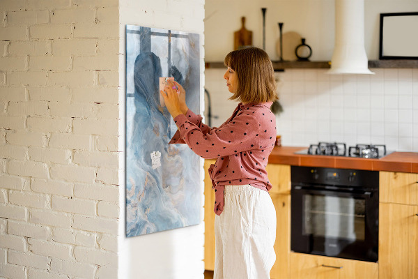 Dry erase board magnetic Modern board for notes and photos